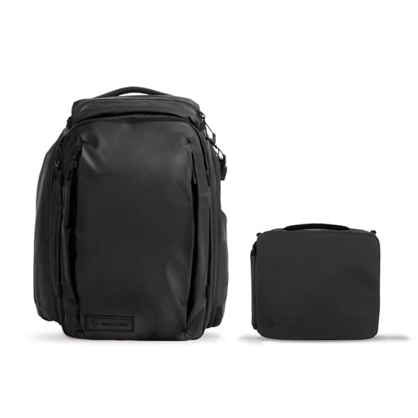 【クリアランスセール】WANDRD(ワンダード) トランジットトラベルバックパック 35L エッセンシャル カメラ キューブ付き ブラック TR35-BK-PEB-1