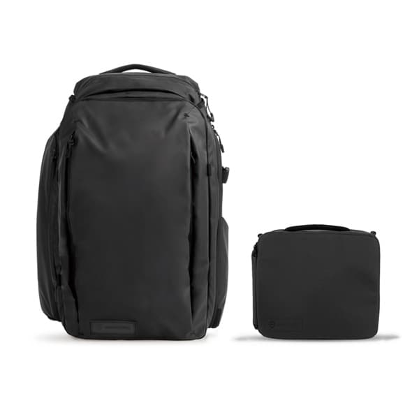 【クリアランスセール】WANDRD(ワンダード) トランジットトラベルバックパック 45L エッセンシャル プラス カメラ キューブ付き ブラック TR45-BK-PEPB-1