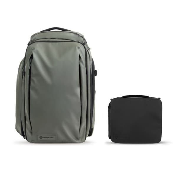 【クリアランスセール】WANDRD(ワンダード) トランジットトラベルバックパック 45L エッセンシャル プラス カメラ キューブ付き ワサッチグリーン TR45-WG-PEPB-1