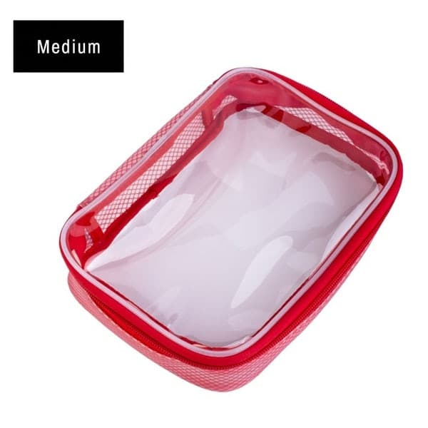 【50%OFF/OUTLET】Filmsticks(フィルムスティックス) クリアケース Mサイズ レッド / ポーチ / FCASE-M-RED