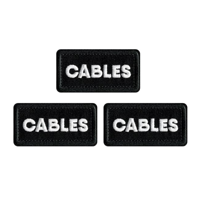 CRDBAG(コードバッグ) CABLES シングル パッチーズ（3個入） / CRD_ACC_038