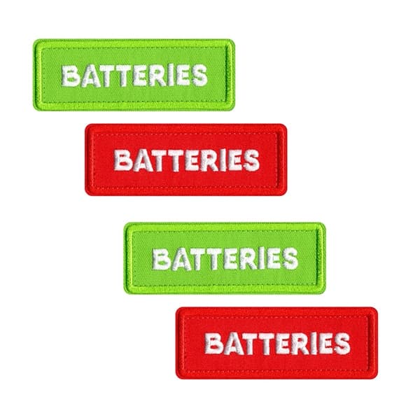 CRDBAG(コードバッグ) BATTERIES シングル パッチーズ（4個入） / CRD_ACC_042