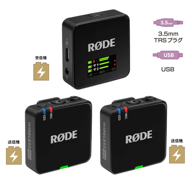 【-3/29キャンペーン/保護シート付き】RODE(ロード) ワイヤレスゴー（第三世代） ブラック / 32bit float対応ワイヤレスマイク / WIGOGEN3
