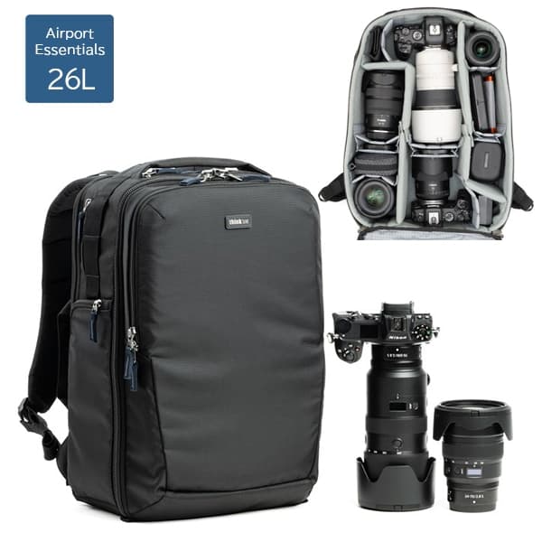 thinkTANKphoto(シンクタンクフォト) エアポート エッセンシャルズ 26L ブラック